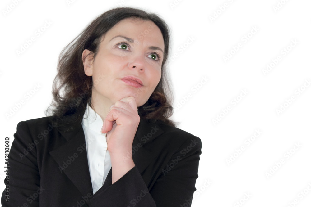 Geschäftsfrau träumt