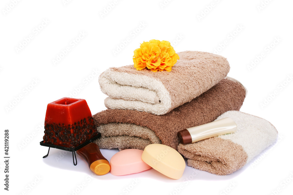 Towels and spa set Towels and spa set