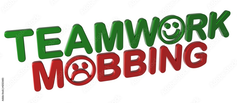 3D Smiley - Teamwork - Mobbing 3D Smiley - Teamwork - Mobbing