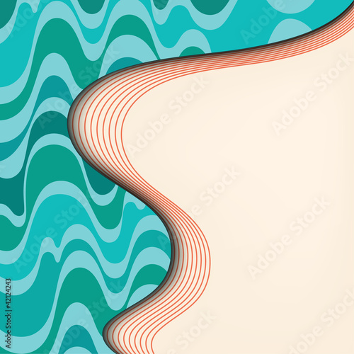 Wavy flyer design