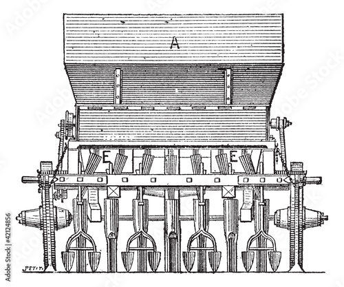 Hugh Planter, vintage engraving
