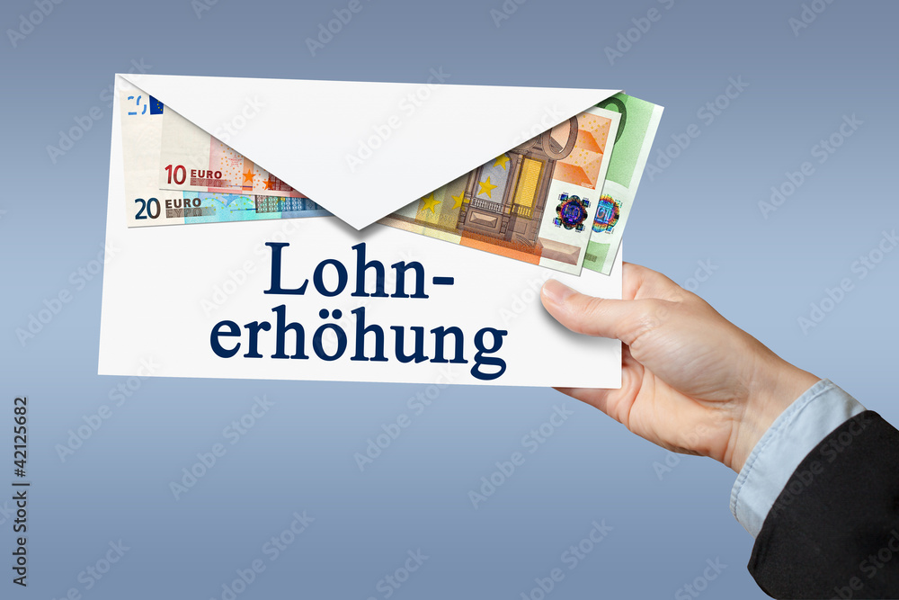 Lohnerhöhung Lohntüte StockFoto Adobe Stock