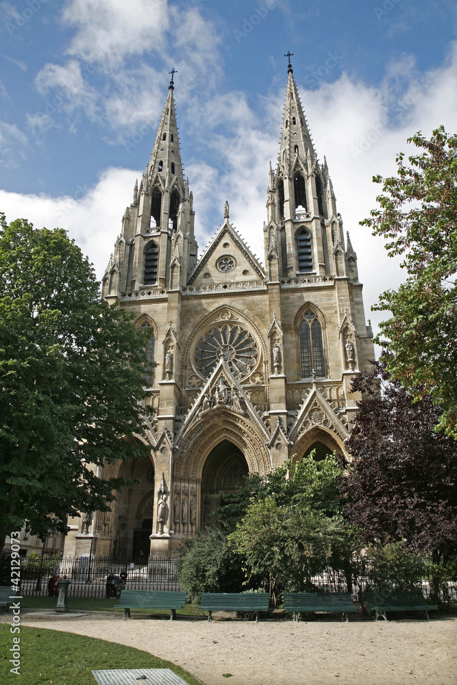 Paris - Saint Clotilde gothic church