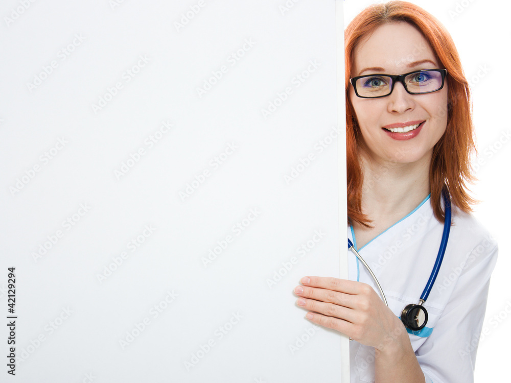 Smiling medical doctor woman Smiling medical doctor woman