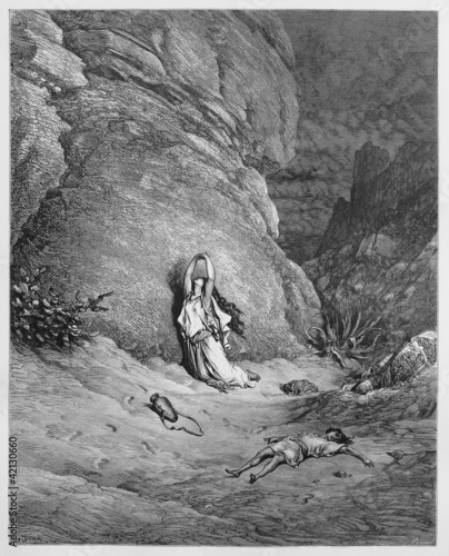 Hagar and Ishmael in the wilderness