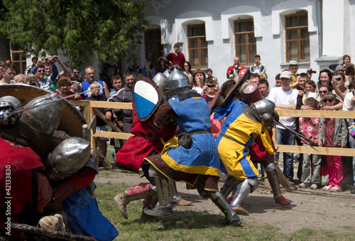 KAMYANETS-PODILSKY- JUNE 2: Forpost  Medieval Festival, Ukraine photo