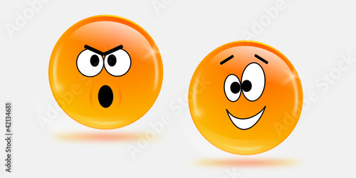 smileys happy wütend
