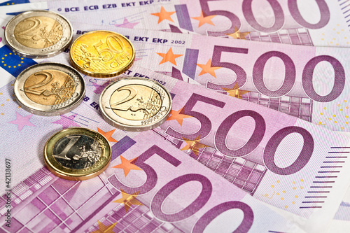 Obraz na płótnie Euro money