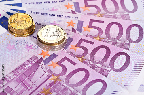 Obraz na płótnie Euro money