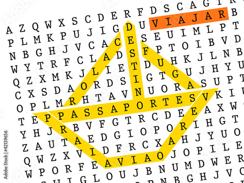 Sopa de letras - viajar