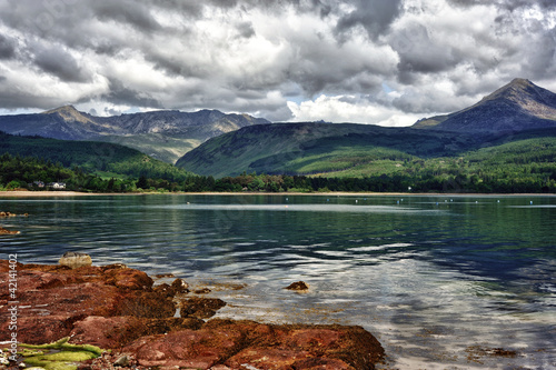 Typical scenery of the Isle of Arran in Scotland
