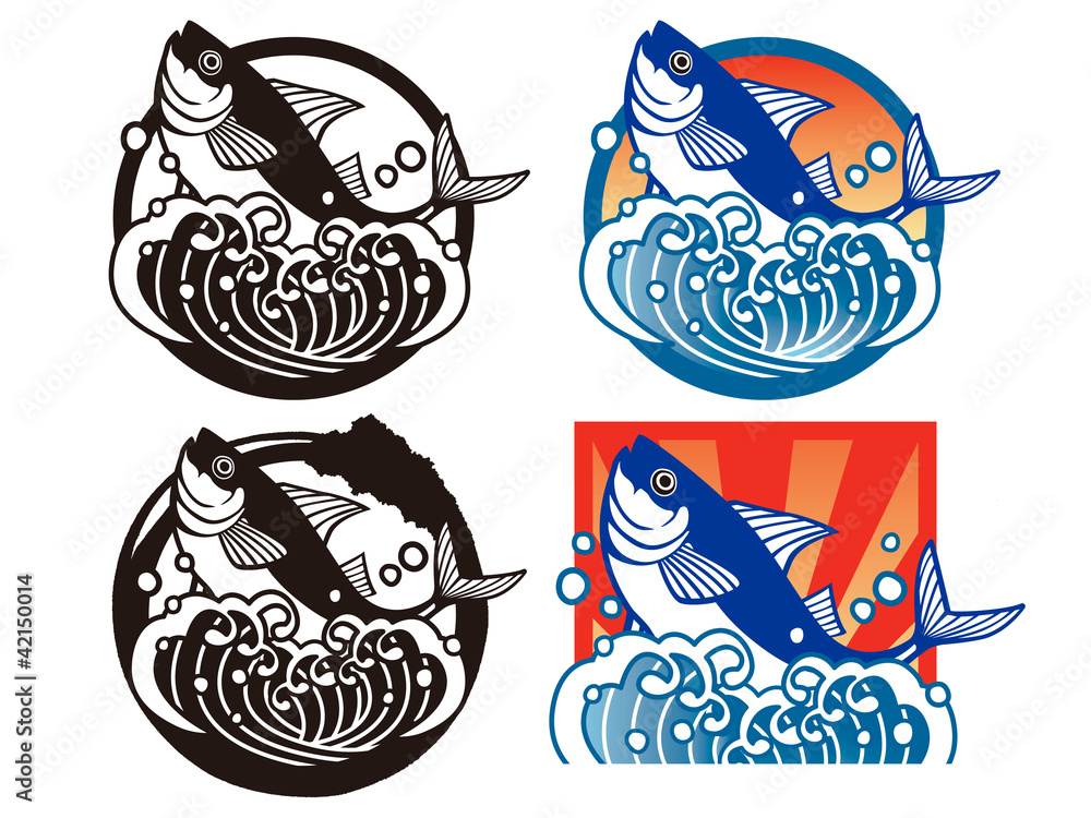 Naklejka premium 鮪マーク