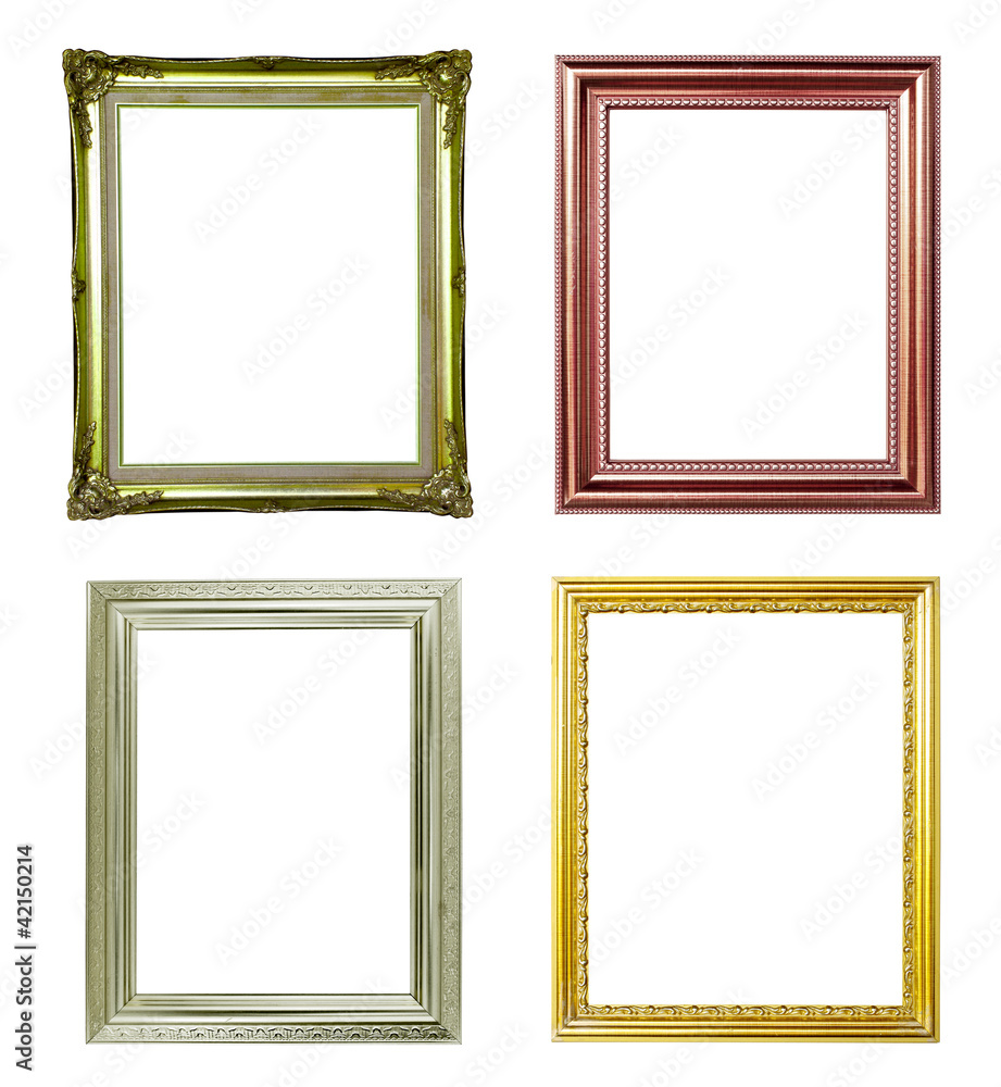 4 picture frame on white background 4 picture frame on white background