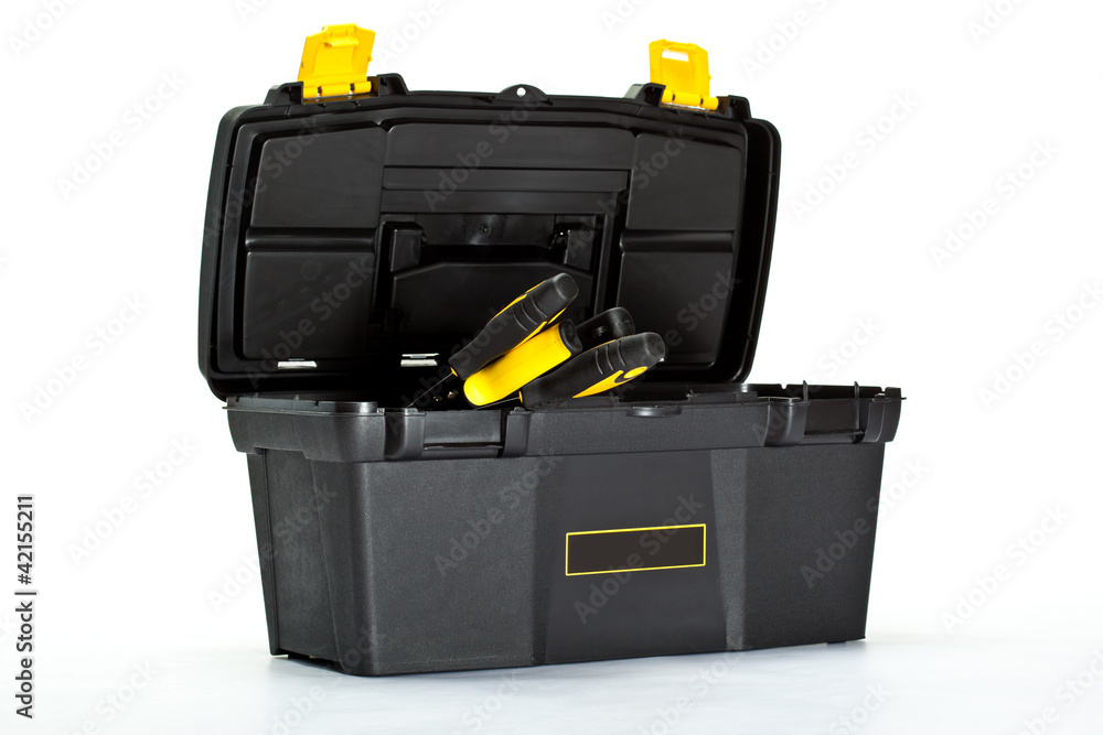 Сonstruction toolbox with special tools inside Сonstruction toolbox with special tools inside