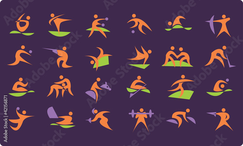 symbols of summer Olympic sports
