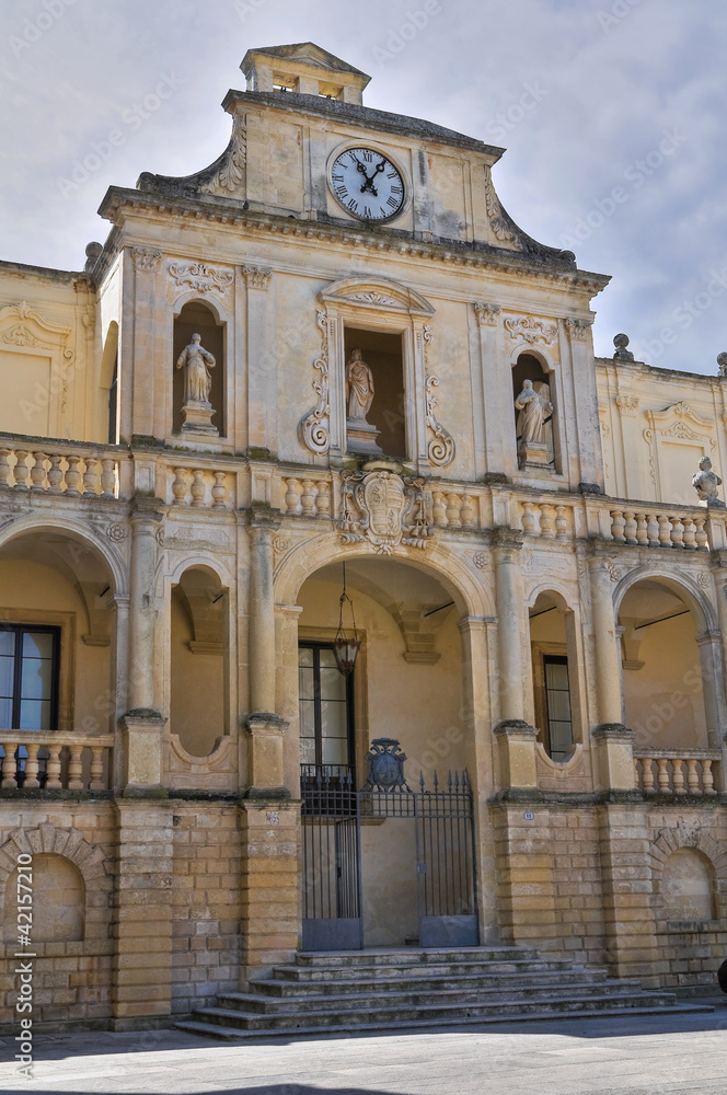 Episcopal palace. Lecce. Puglia. Italy.