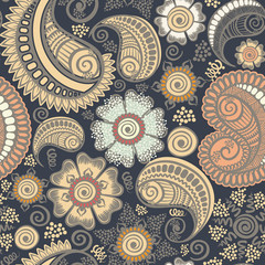 Fotobehang Paisley patronen Elegant paisley patroon sierlijk motief  © OlgaLIS