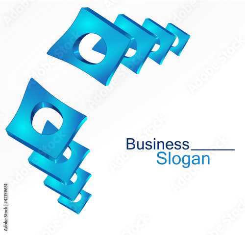 logo commercial bleu