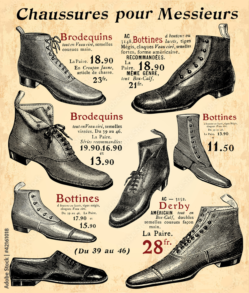 Chaussures pour Messieurs - obrazy, fototapety, plakaty 
