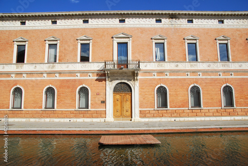 Italy Comacchio village Bellini palace