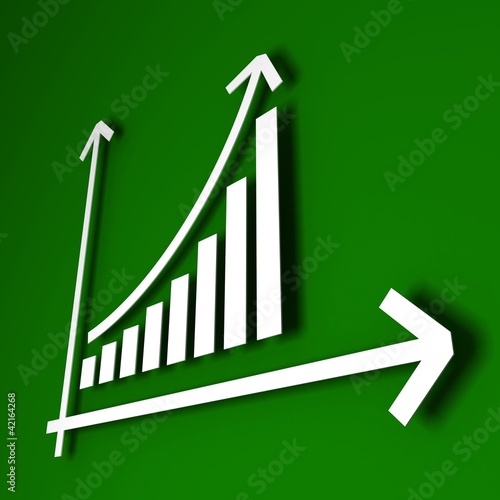 white chart bar diagram wit...