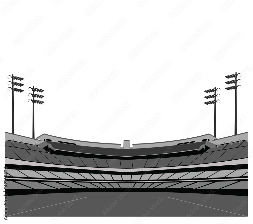 Stadium background . Vector illustration. Stock Vector | Adobe Stock