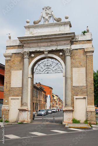 Ravenna, old medieval city door Porta Pamphilia