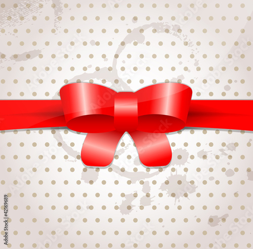 Celebratory background with bow