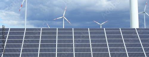 Sonnen und Windenergie