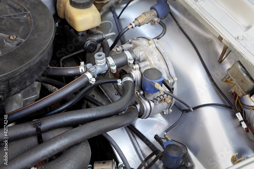 Naklejka Alternative energy, LPG converted engine regulator