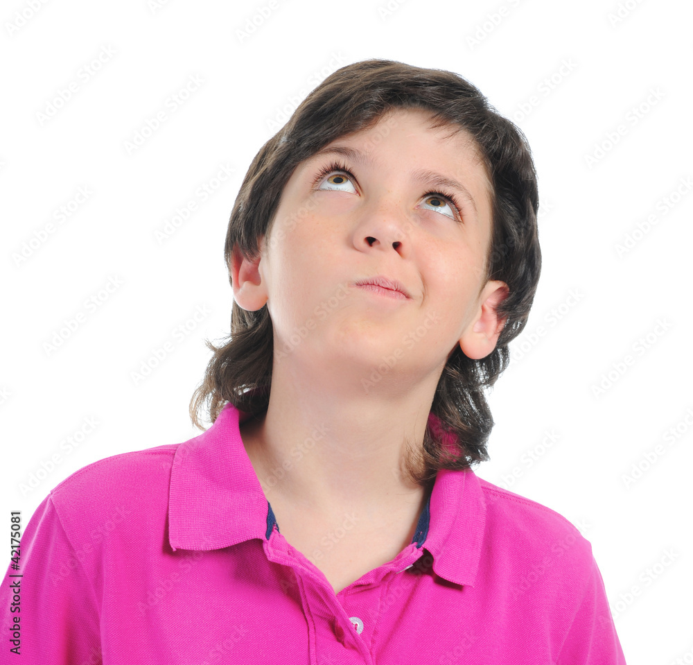 Portrait of emotionally boy.