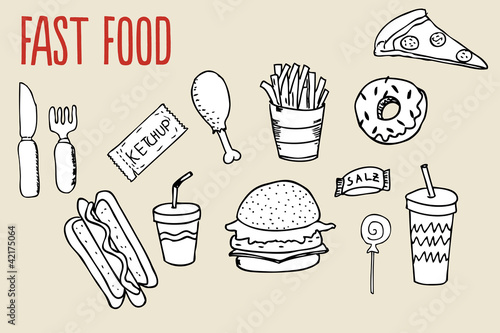 Fast Food Doodles