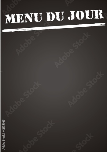 Carta da parati tableau menu du jour