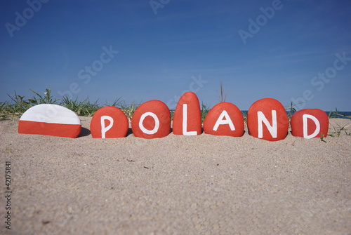 Poland, east Europe country, souvenir on stones