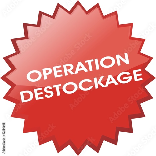 étiquette opération destockage