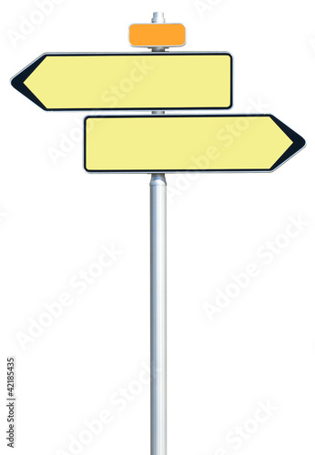 panneaux directionnels opposés © Unclesam