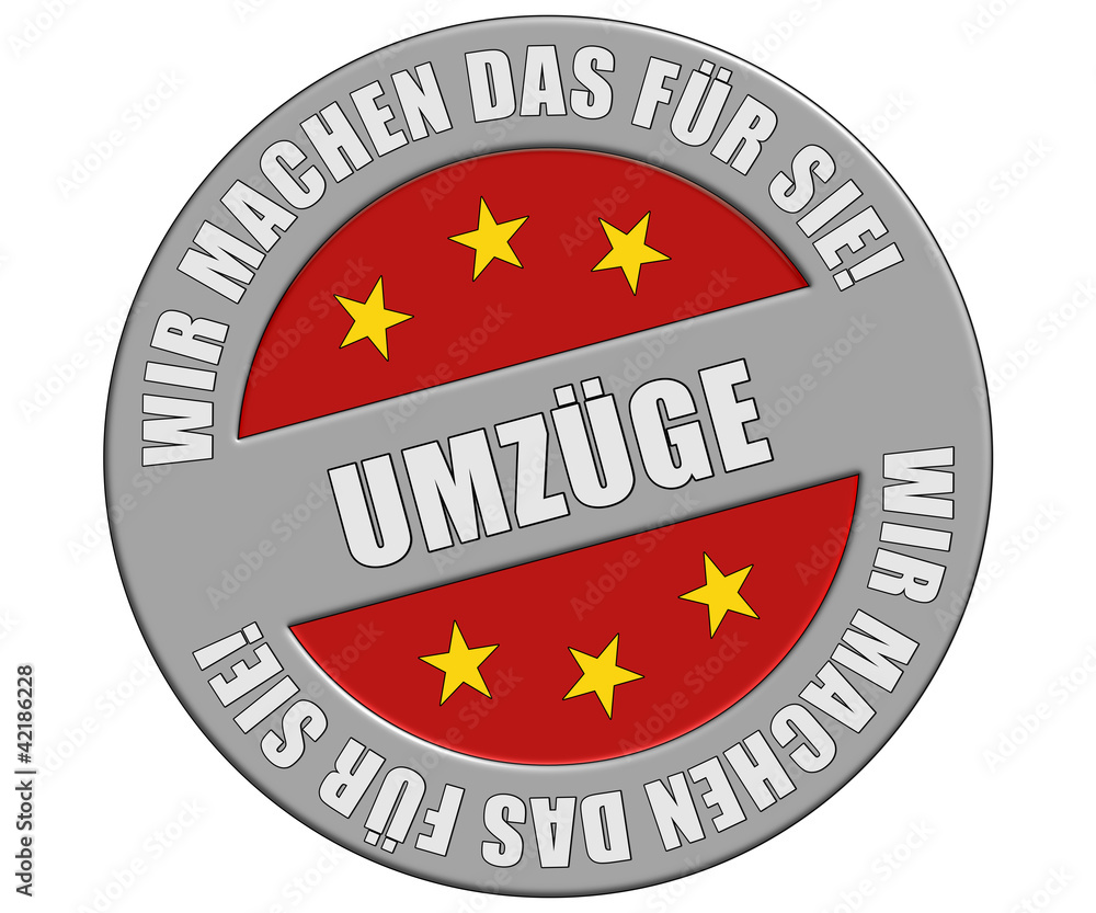 Schild graurot rund rt wmdfs UMZÜGE Schild graurot rund rt wmdfs UMZÜGE