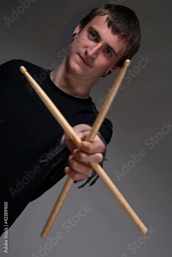 A drummer
