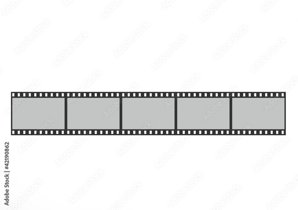 Top view of the film strip