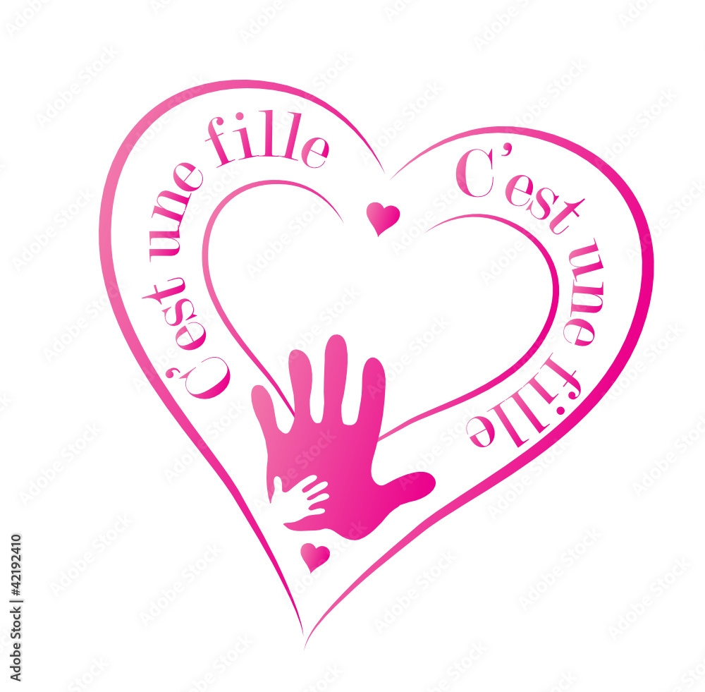 faire part de naissance : c'est une fille