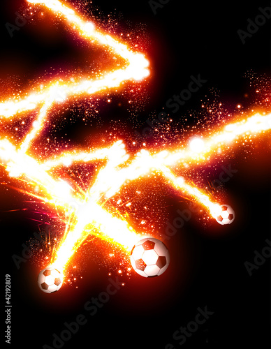 football abstract poster