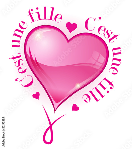faire part de naissance : c'est une fille
