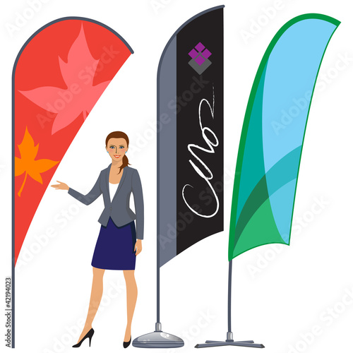Banner flag set