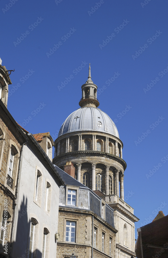 Cathedral in Old Town. Boulogne-Sur-Mer. France