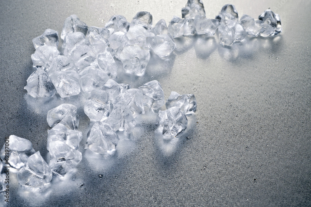 Ice blocks over wet background Ice blocks over wet background