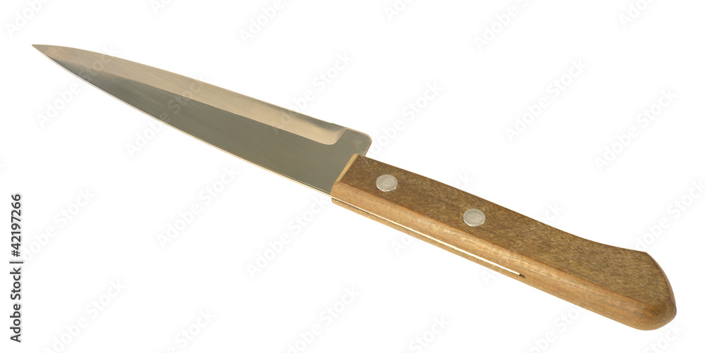 Kitchen knife on a white background Kitchen knife on a white background