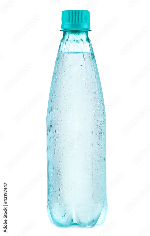 Plastic bottle of water