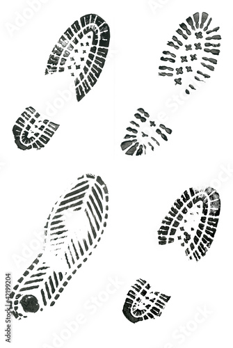 Shoe prints