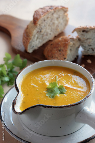 Carrot and coriander soup