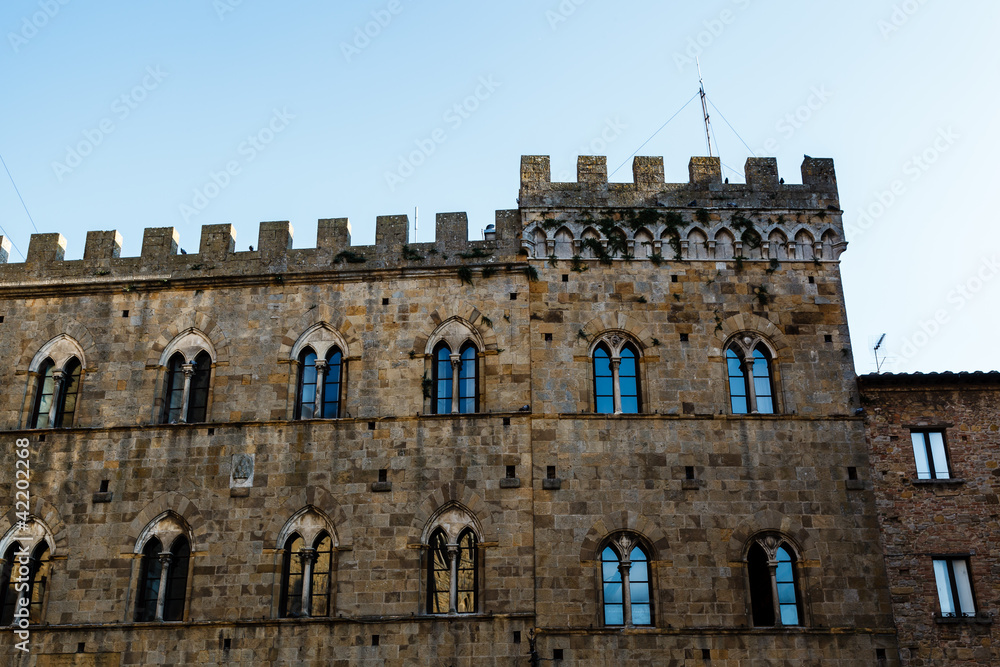 Medieval Palazzo dei Priori in Volterra,Tuscany